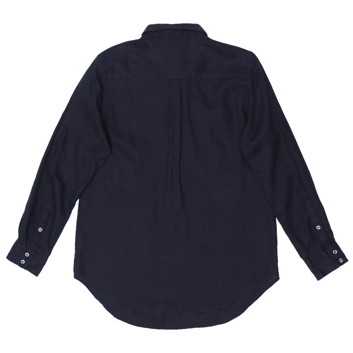 Mens Lord & Taylor Long Sleeve Linen Shirt Black - Fashion Rerun Vintage Migration_Shirt