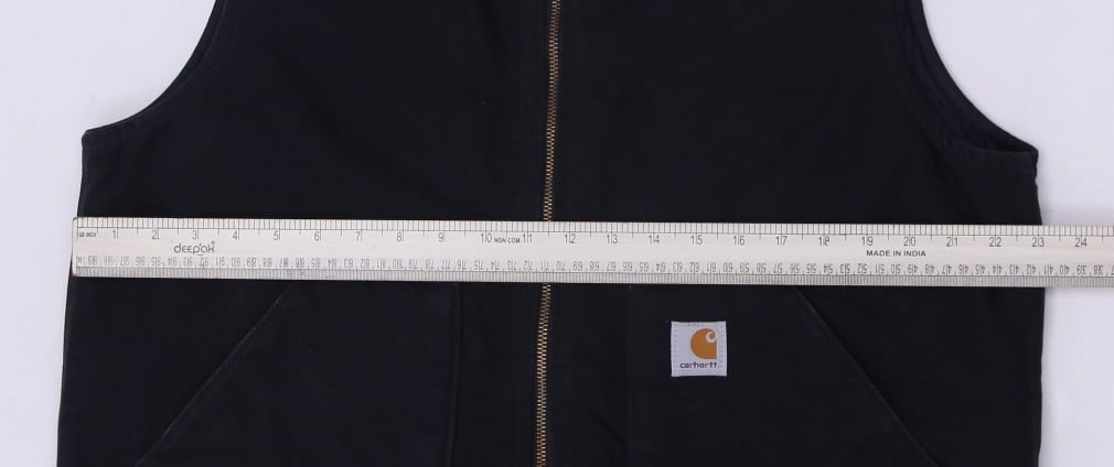 Mens Carhartt V01 BLK Quilt Lined Duck Full Zip Vest Large | Migration_Vests WW Collection - View 7 | Fashion Rerun