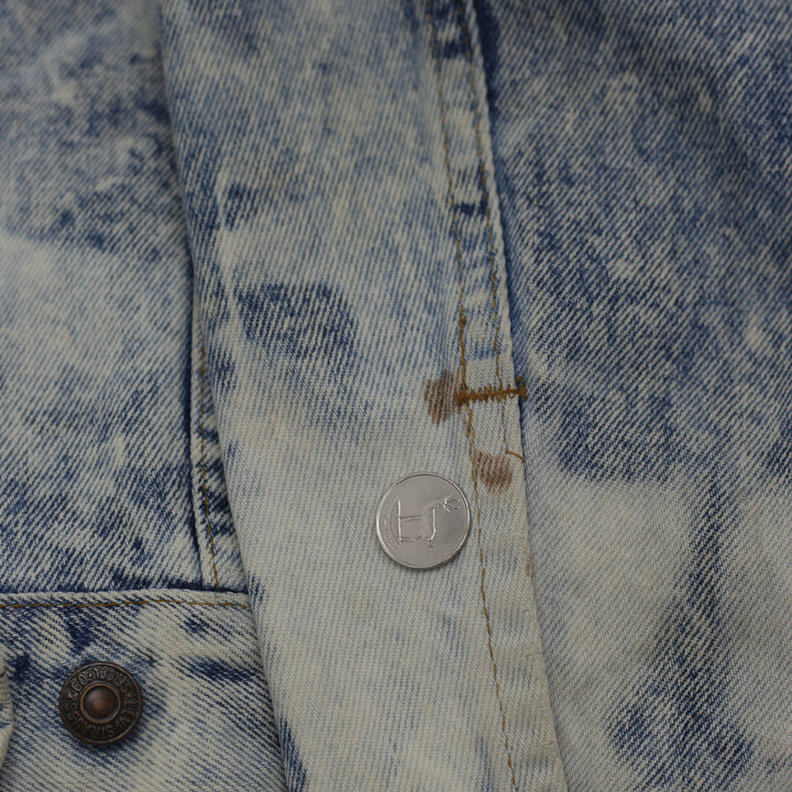 Vintage Levi's Stonewashed Denim Trucker Jacket Size Medium Made In USA - Fashion Rerun Vintage Migration_Jacket