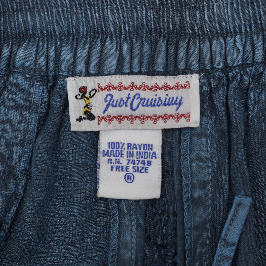 Y2K Ladies Just Cruisin Embroidered Broomstick Skirt Size Free Size
