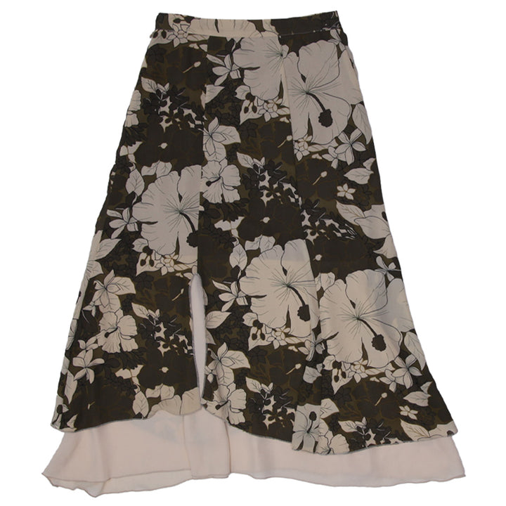 Y2K Ladies Floral Side Slit Maxi Skirt