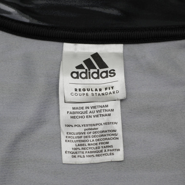 Mens Adidas 2023 AG6511 Monochrome Abstract Pattern Full-Zip Track Jacket