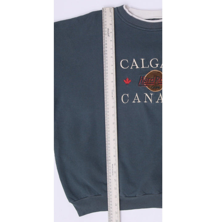 Vintage Mens Hard Rock Cafe Calgary Sweatshirt Size XL