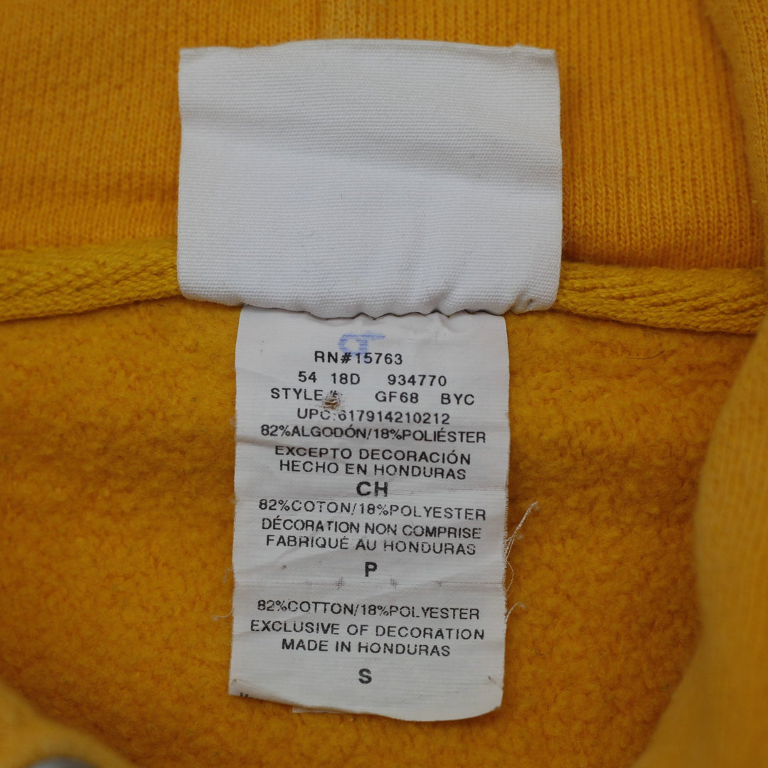 Mens Champion Reverse Weave  Mustard C Gold Heavyweight Pullover Hoodie Size S