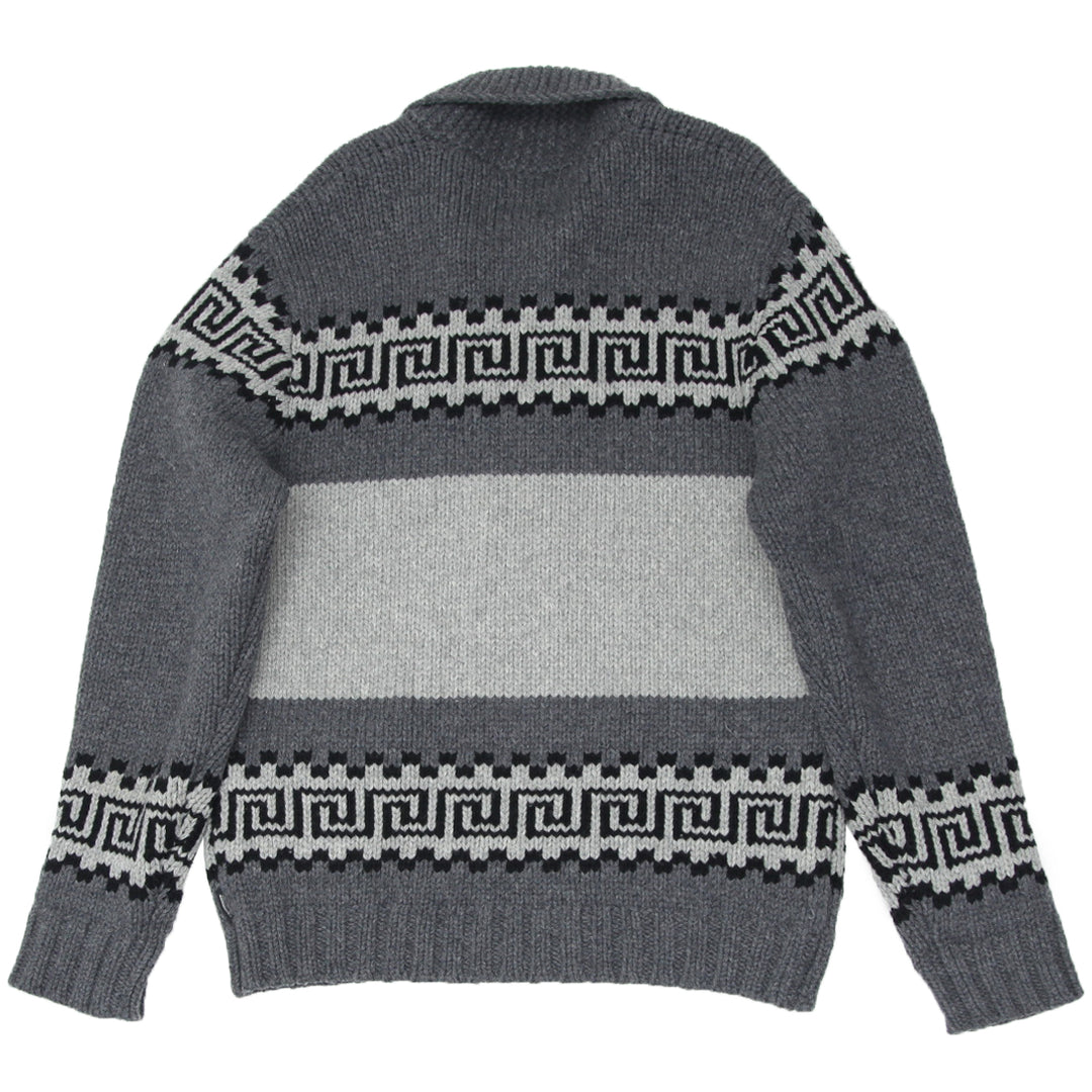 Vintage Woolrich Lambs Wool Full Zip Knitted Sweater