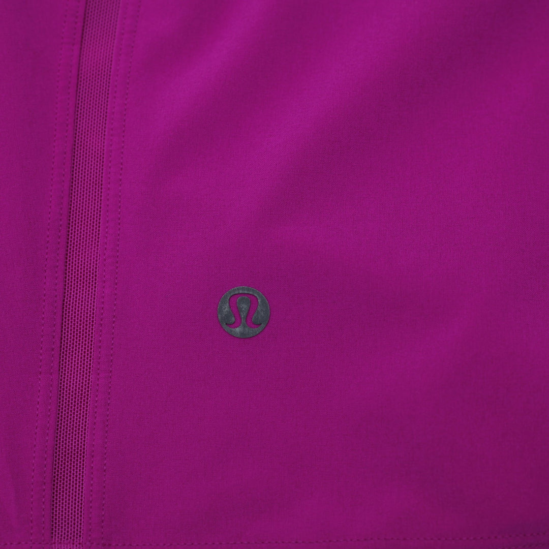 Mens Lululemon Athletic Magenta Pink Running Gym Training Shorts Elastic Waist