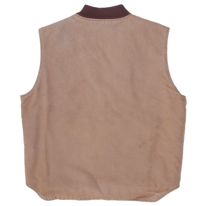 Vintage Work King Brown Zip Up Vest | Migration_Vests - Side View | Fashion Rerun