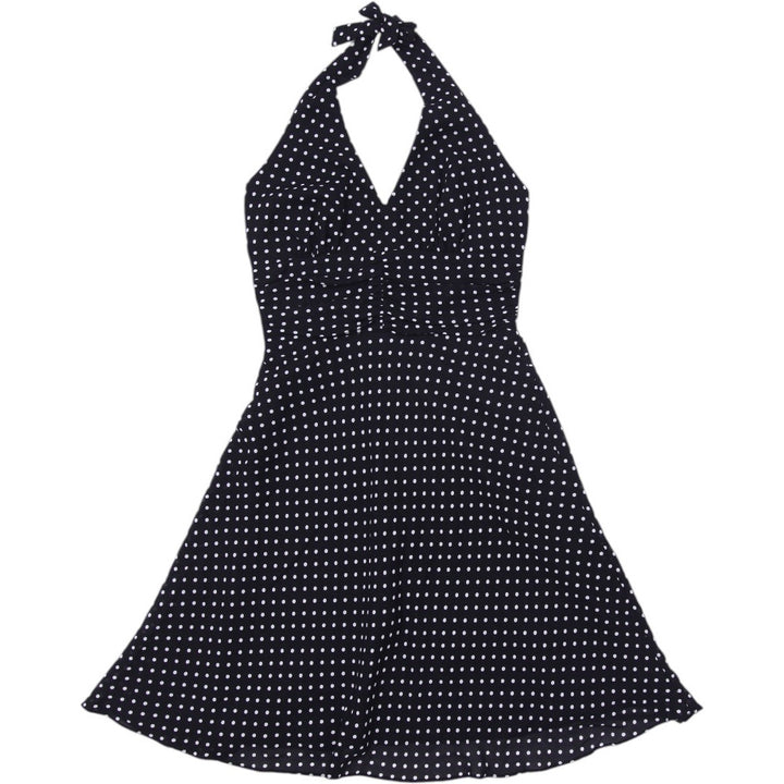 Y2K Ladies Algo Polka Dot Halter Mini Dress Size 10