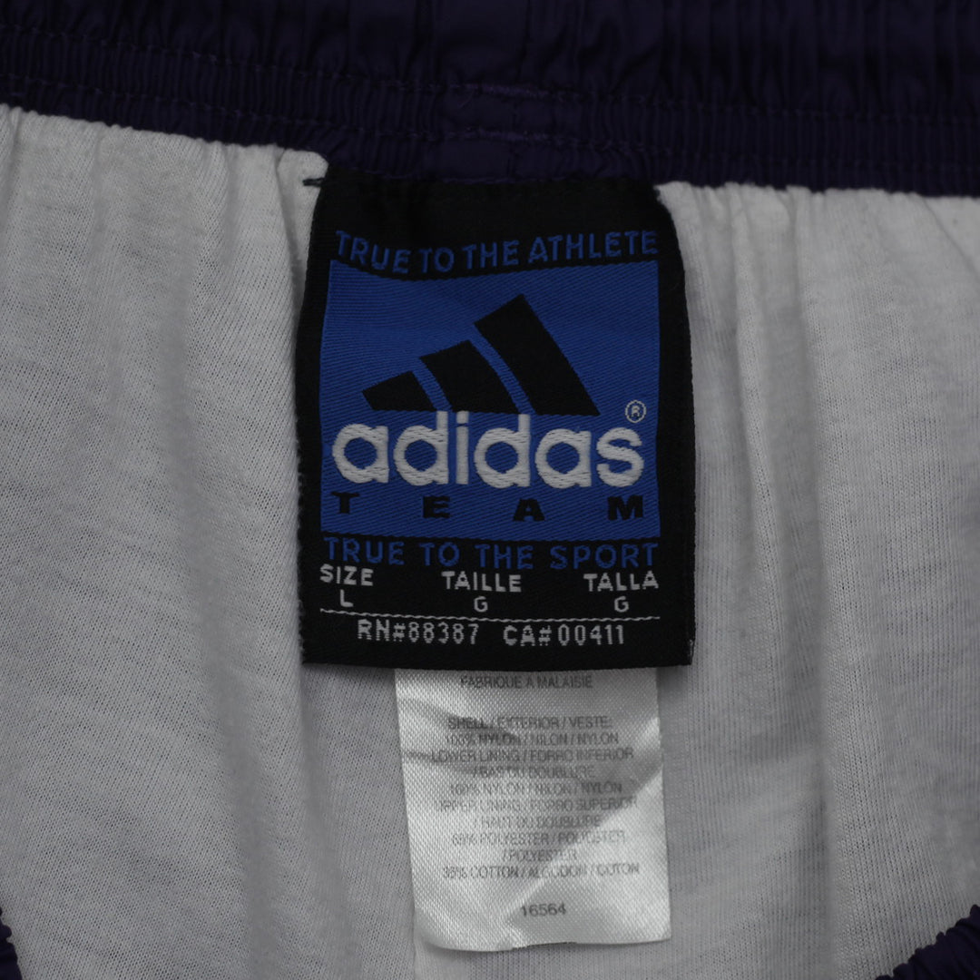 Vintage Adidas Team Purple Nylon Track Pants Size Large - Fashion Rerun Vintage Migration_Pants