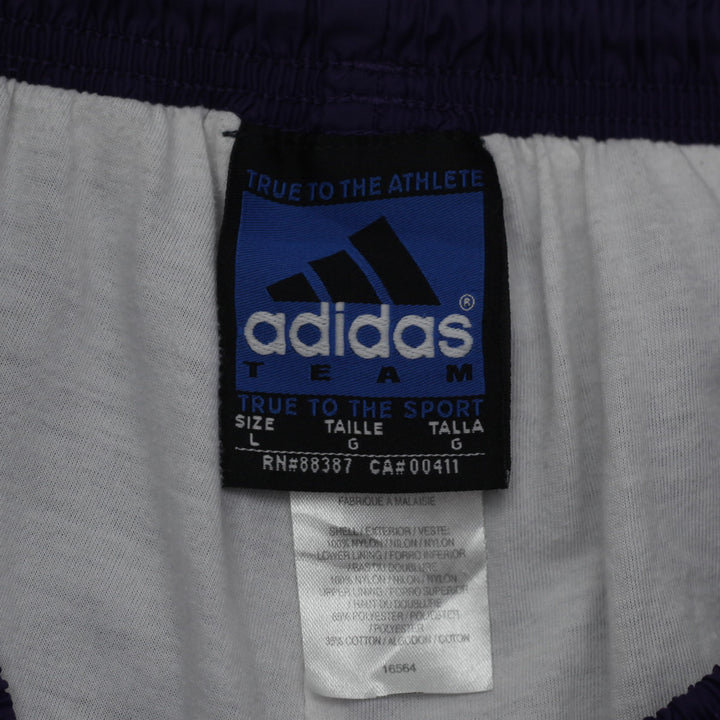 Vintage Adidas Team Purple Nylon Track Pants Size Large - Fashion Rerun Vintage Migration_Pants