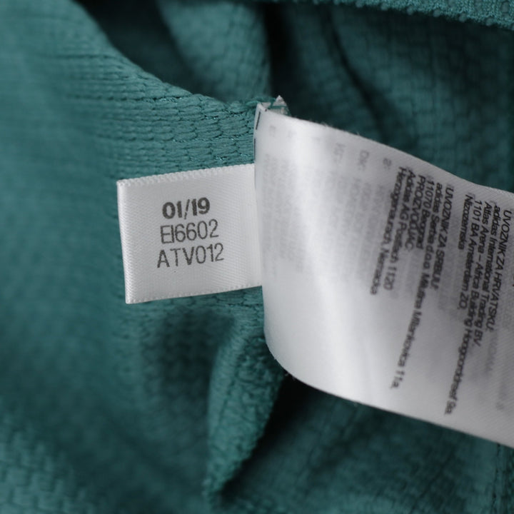 Mens Adidas Baseball Jersey Green Button Up Short Sleeve Logo | Migration_Jerseys - Detail View | Fashion Rerun