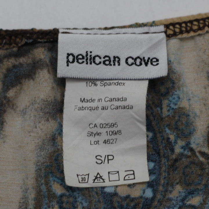 Y2K Ladies Pelican Cove Mini Dress Multi Color Floral Spaghetti Straps Size S