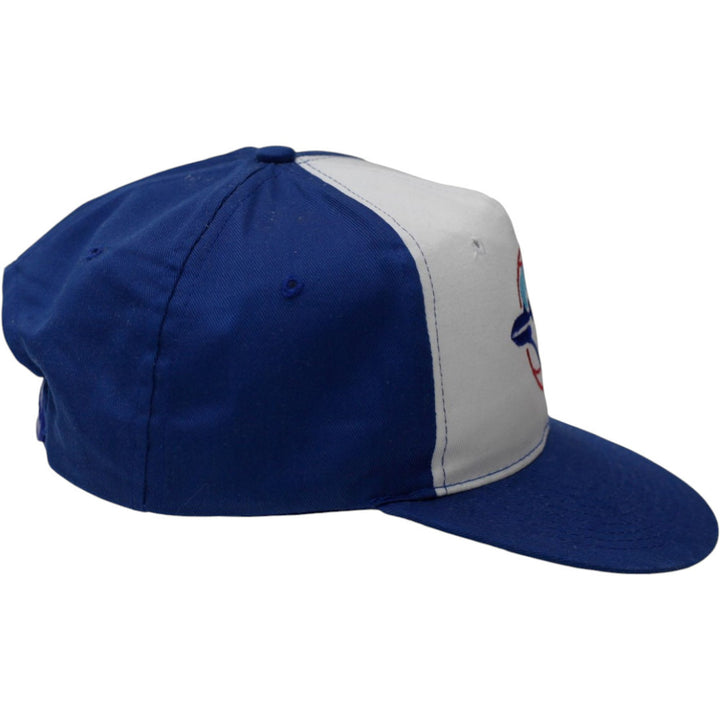 Mens Toronto Blue Jays Blue White Adjustable Embroidered Logo Cap