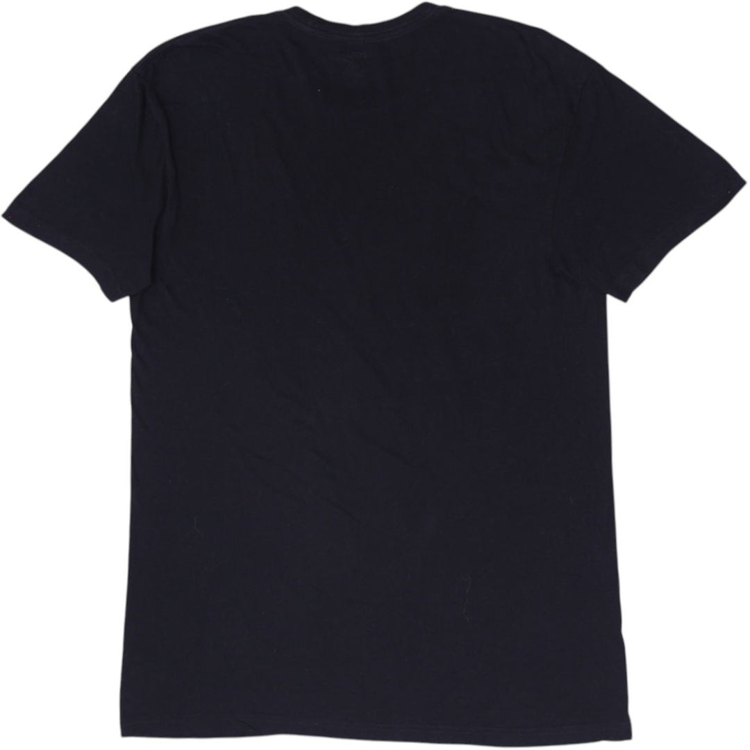 Mens Polo Ralph Lauren Black Classic Fit Crewneck T-Shirt Red Pony Hem Logo L