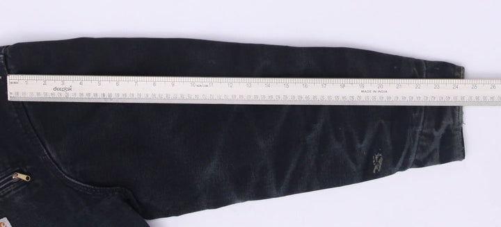 Vintage Carhartt J01 BLK Distressed Blanket Lined Detroit Jacket USA