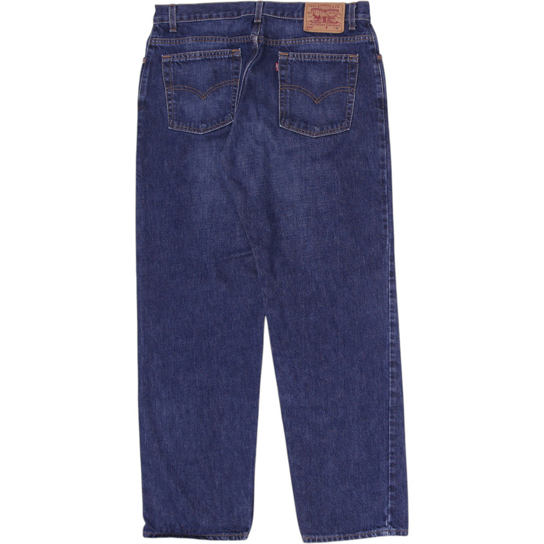 Levi's 555 Low Rise Straight Jeans | Migration_Jeans MJ DROP - Side View | Fashion Rerun