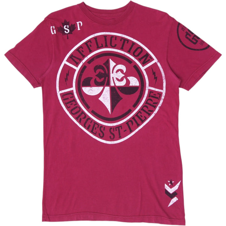 Y2K Mens Affliction GSP Georges St-Pierre T-Shirt Size M