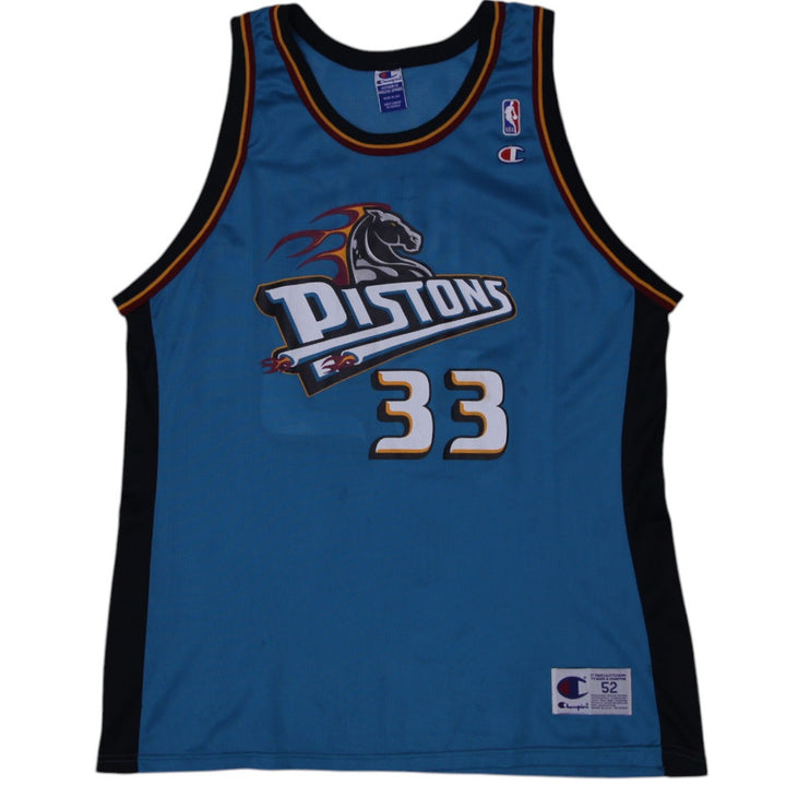 Vintage 90s Champion Pistons Hill Wallace Lions Jersey Made in USA Size 52 | Migration_Jerseys | Fashion Rerun