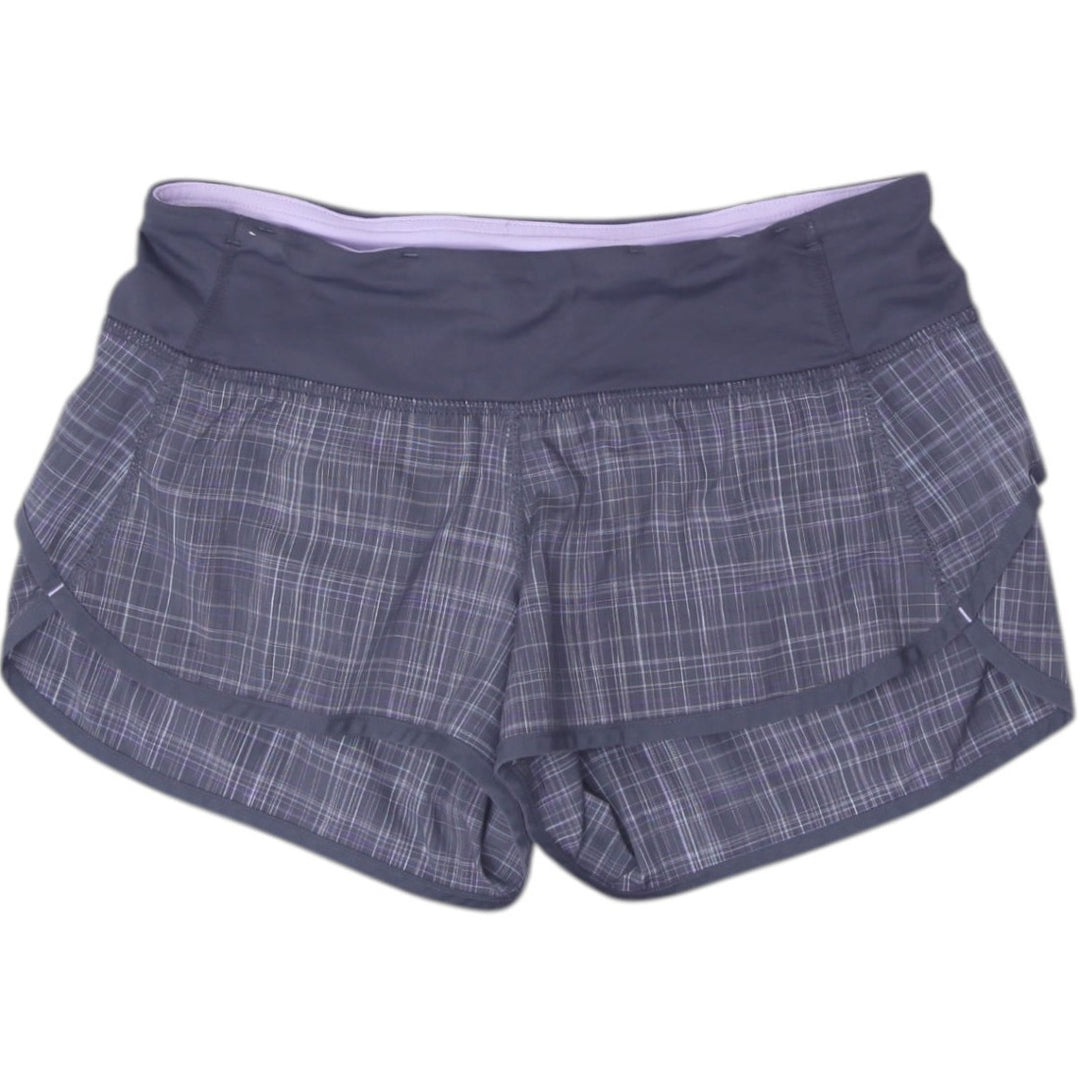 Ladies Lululemon Plaid Speed Short Size 6