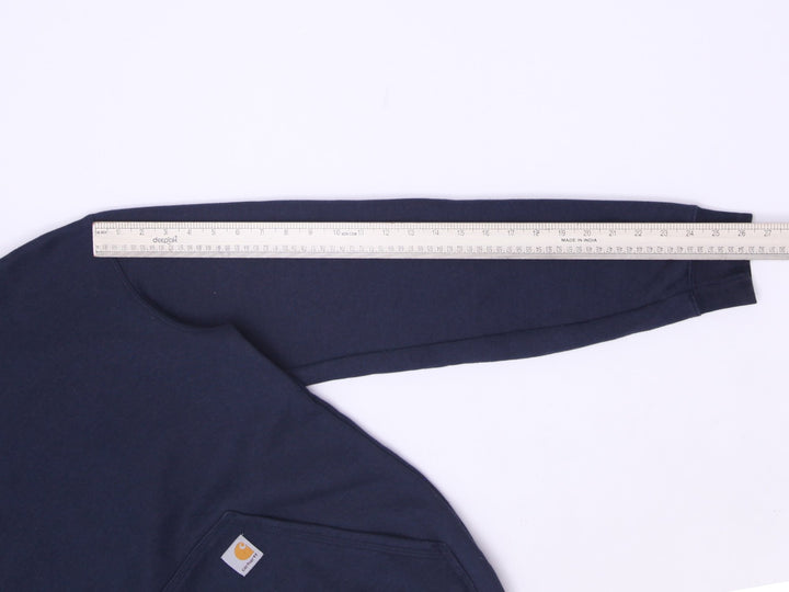 Mens Carhartt K288 Logo Graphic Sleeve Heavyweight Hooded Sweatshirt Size S