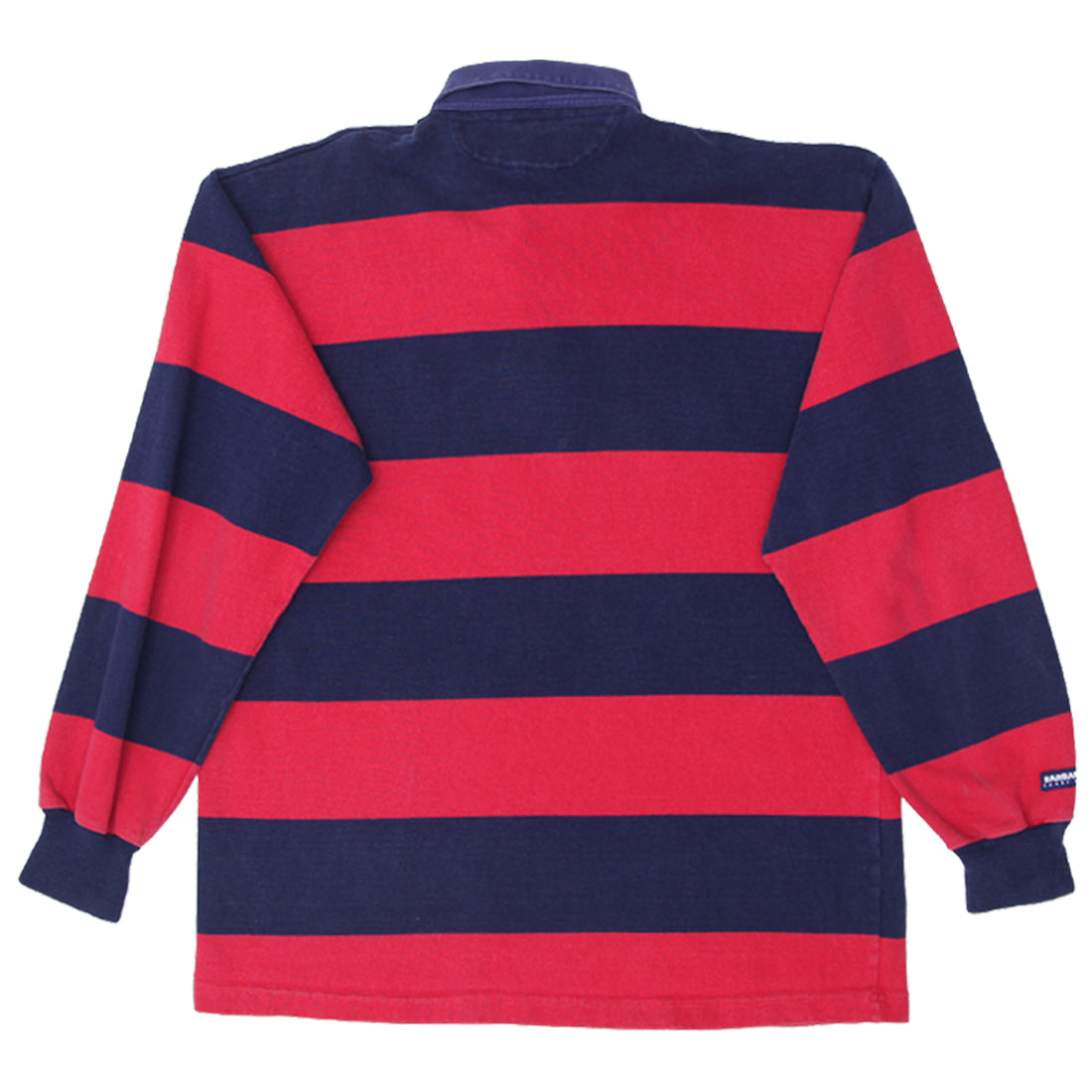 Shop Vintage Barbarian Rugby Wear Quarter Zip Striped Rugby