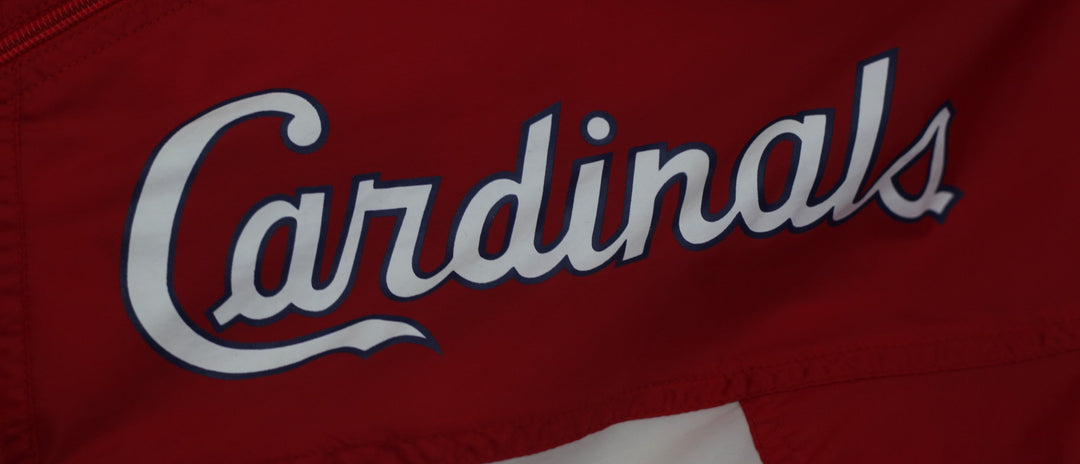 Vintage St. Louis Cardinals Apex One Throwback Retro Dugout Windbreaker Jacket