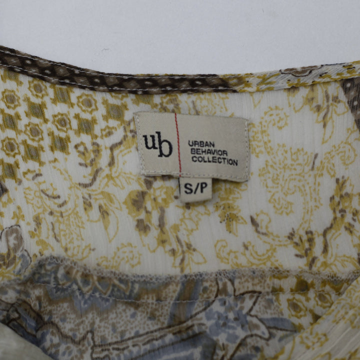 Y2K Ladies Urban Behavior Handkerchief Hem Strappy Top Size S