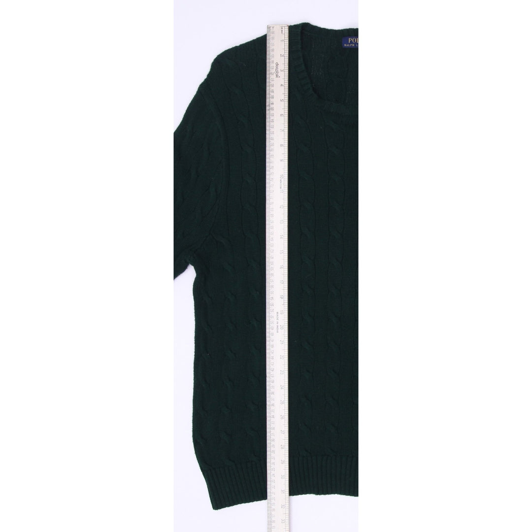 Ladies Polo Ralph Lauren Cable Knit Cotton Sweater Size XL