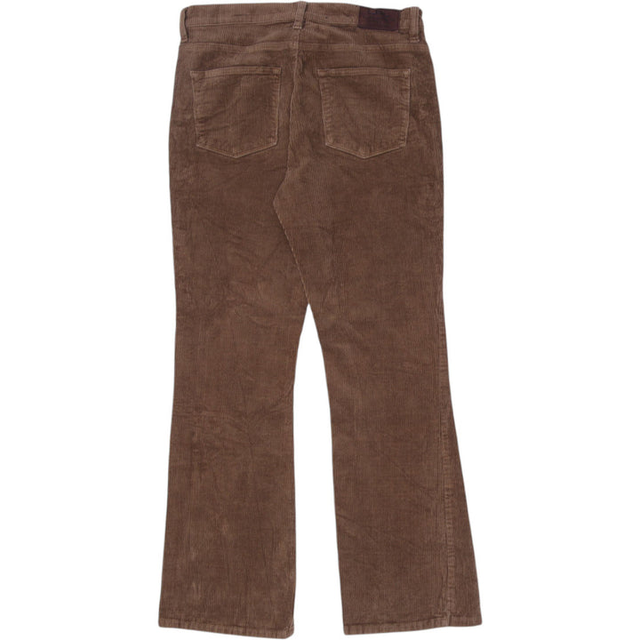 Ladies Ralph Lauren Corduroy Trousers Brown LRL Stylish Retro
