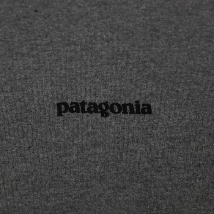 Mens Patagonia P-6 Logo Responsibili-Tee Gravel Heather Grey T-Shirt Size L