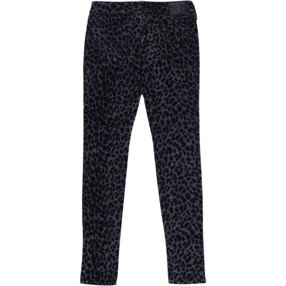Y2K True Religion Leopard Velour Pants Size 26 | Migration_Jeans & Pants - Side View | Fashion Rerun