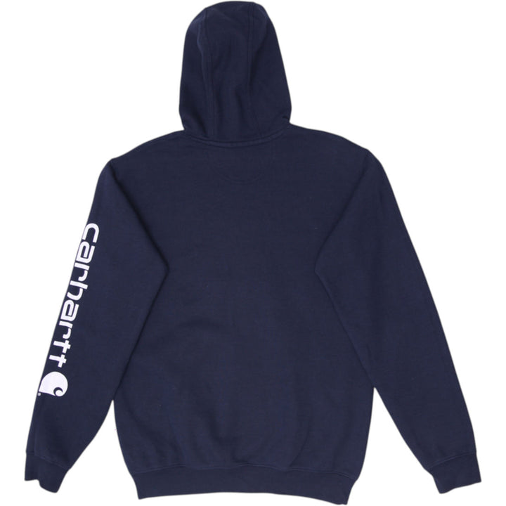 Mens Carhartt K288 Logo Graphic Sleeve Heavyweight Hooded Sweatshirt Size S