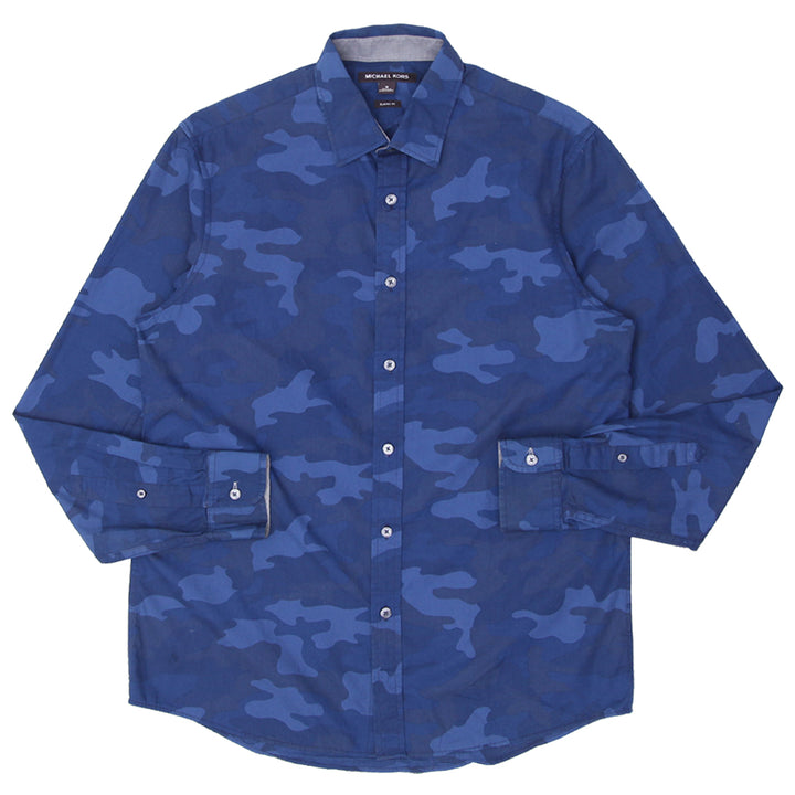 Mens Michael Kors Classic Fit Camo Print Shirt - Fashion Rerun Vintage Migration_Shirt