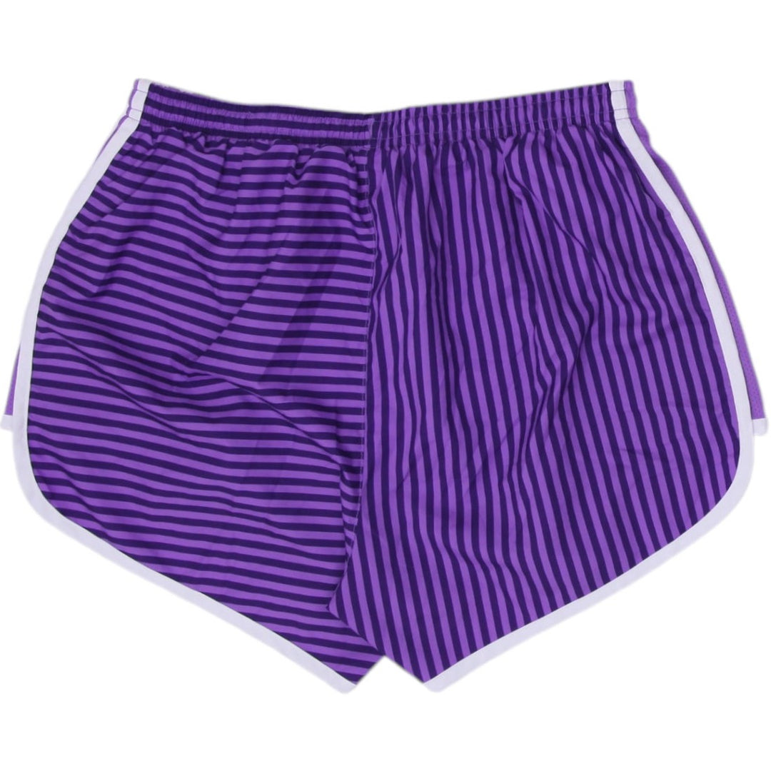Ladies Nike Dri-FIT Striped Sportwear Shorts Size M | Migration_Shorts - Side View | Fashion Rerun