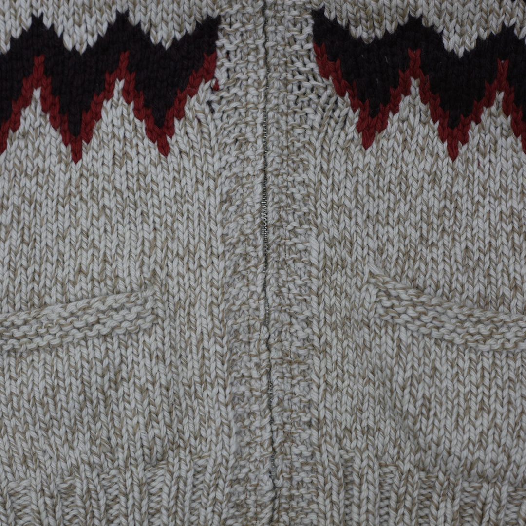 Vintage 50s Cowichan-style Mary Maxim Wool Knitwear Size XL | Migration_Jumper & Knitwear - Alternate View | Fashion Rerun