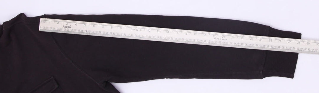 Vintage Mens Polo Ralph Lauren Sweatshirt Brown 1/4 Zip Button Cotton XXL