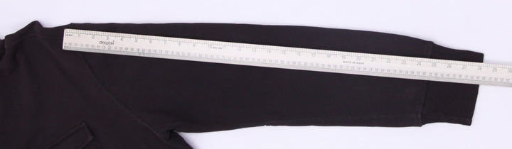 Vintage Mens Polo Ralph Lauren Sweatshirt Brown 1/4 Zip Button Cotton XXL