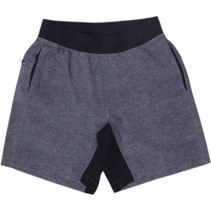 Mens Lululemon Active Shorts Gray Quick Dry Breathable Elastic | Migration_Shorts | Fashion Rerun