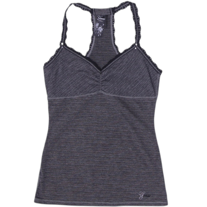 Y2K Ladies Guess Lace Racerback Stretchable Tank Top Size S | Migration_Y2K Tops | Fashion Rerun