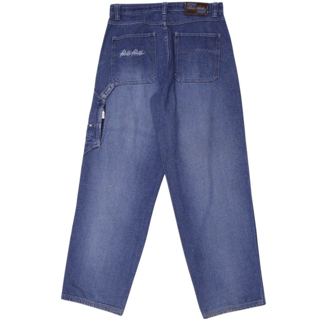 Y2K Mens Pelle Pelle Jeans Blue Denim Straight Fit