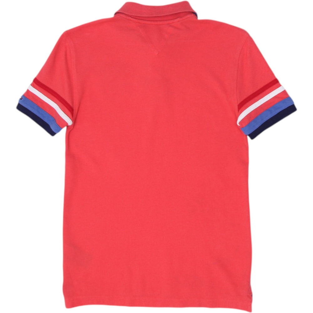 Youth Boys Tommy Hilfiger Embroidered Casual Polo Shirt Size XL (16-18) | Migration_T-Shirts - Side View | Fashion Rerun
