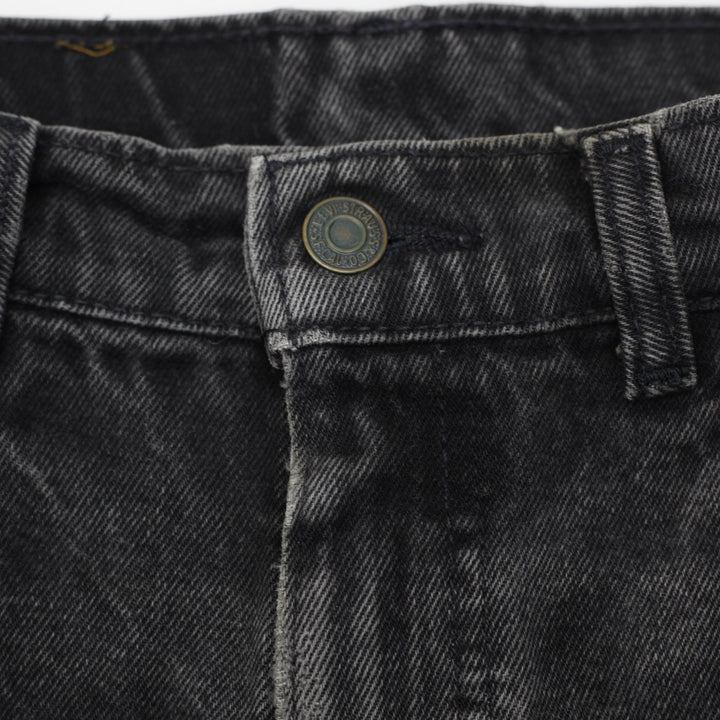 Vintage 90s Levi's 634 Orange Tab Faded Black Denim Jeans W33 L32