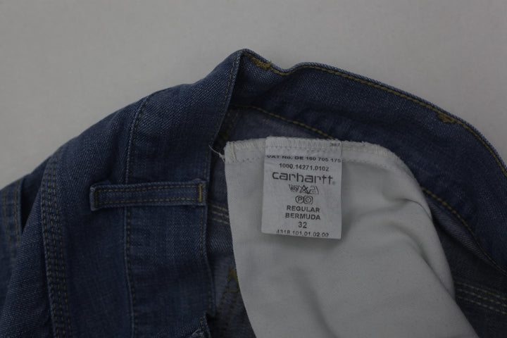 Vintage Carhartt Mens Single Knee Bermuda Denim Shorts