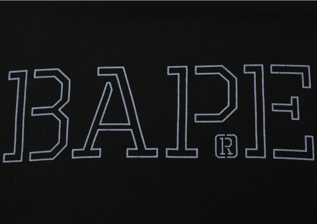 Mens A Bathing Ape Hand Drawn BAPE Logo Black T-Shirt  M | Migration_T-Shirts SW COLLECTION - View 6 | Fashion Rerun