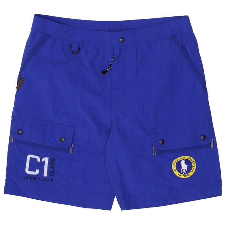 Vintage Polo Ralph Lauren Co Canoe Swim Trunks Elastic Waist Mesh Lining Mens