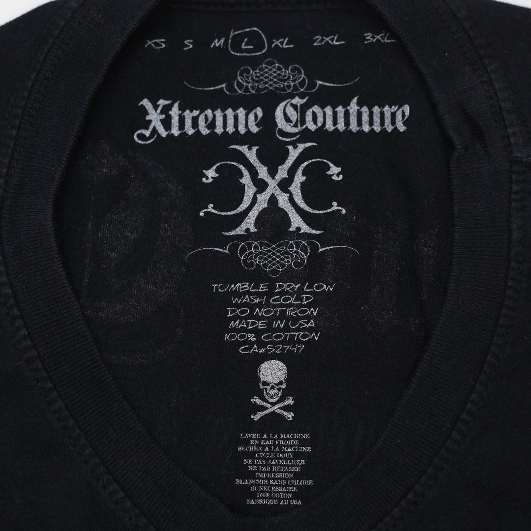 Y2K Mens Xtreme Couture Wearhouse Holiday Tour 2008 T-Shirt Size L