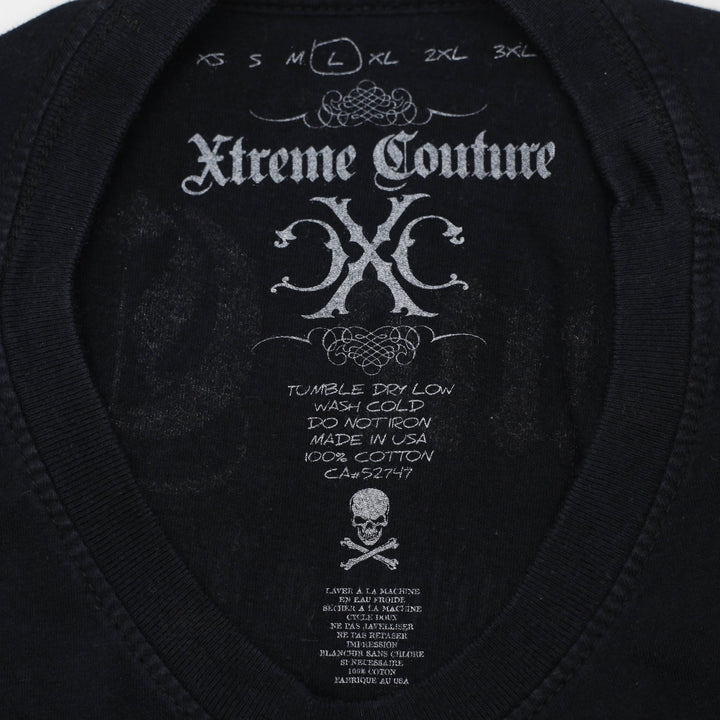 Y2K Mens Xtreme Couture Wearhouse Holiday Tour 2008 T-Shirt Size L