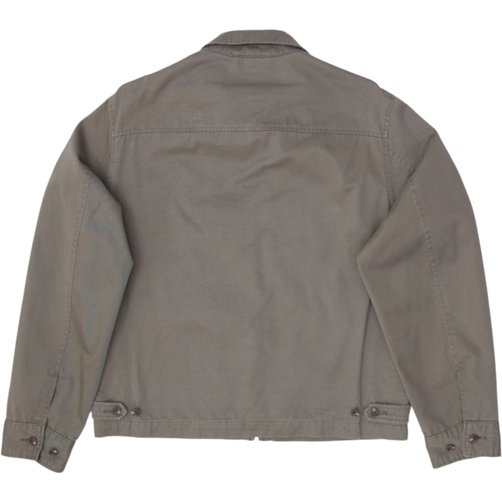 Vintage Mens Polo Ralph Lauren Jacket Khaki Cotton Full Zip | Migration_Jackets RL Collection - Side View | Fashion Rerun