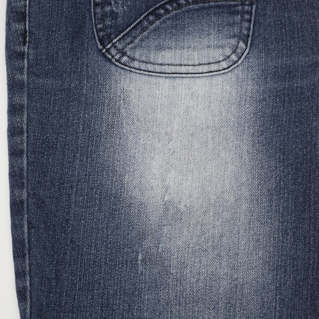 Y2K Ladies LEI Whiskered Thighs Front Pocket Detail Bootcut Jeans Size 13