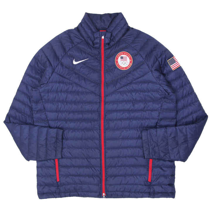 Mens Nike Aeroloft 800 United States Olympic Team Full Zip Jacket - Fashion Rerun Vintage Migration_Jacket
